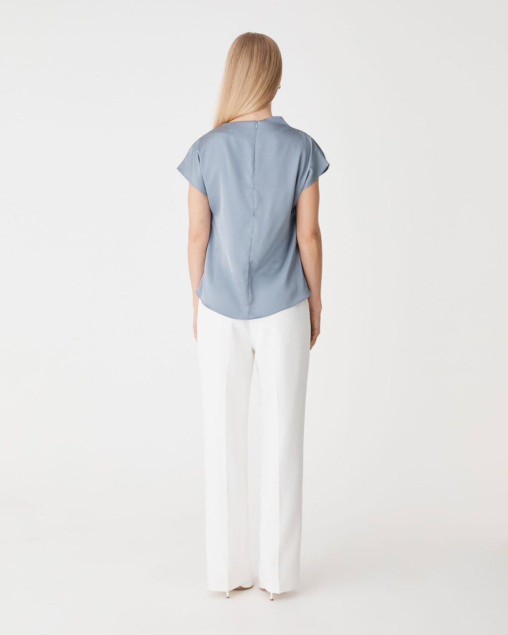 Zafina Pleated Draped Top