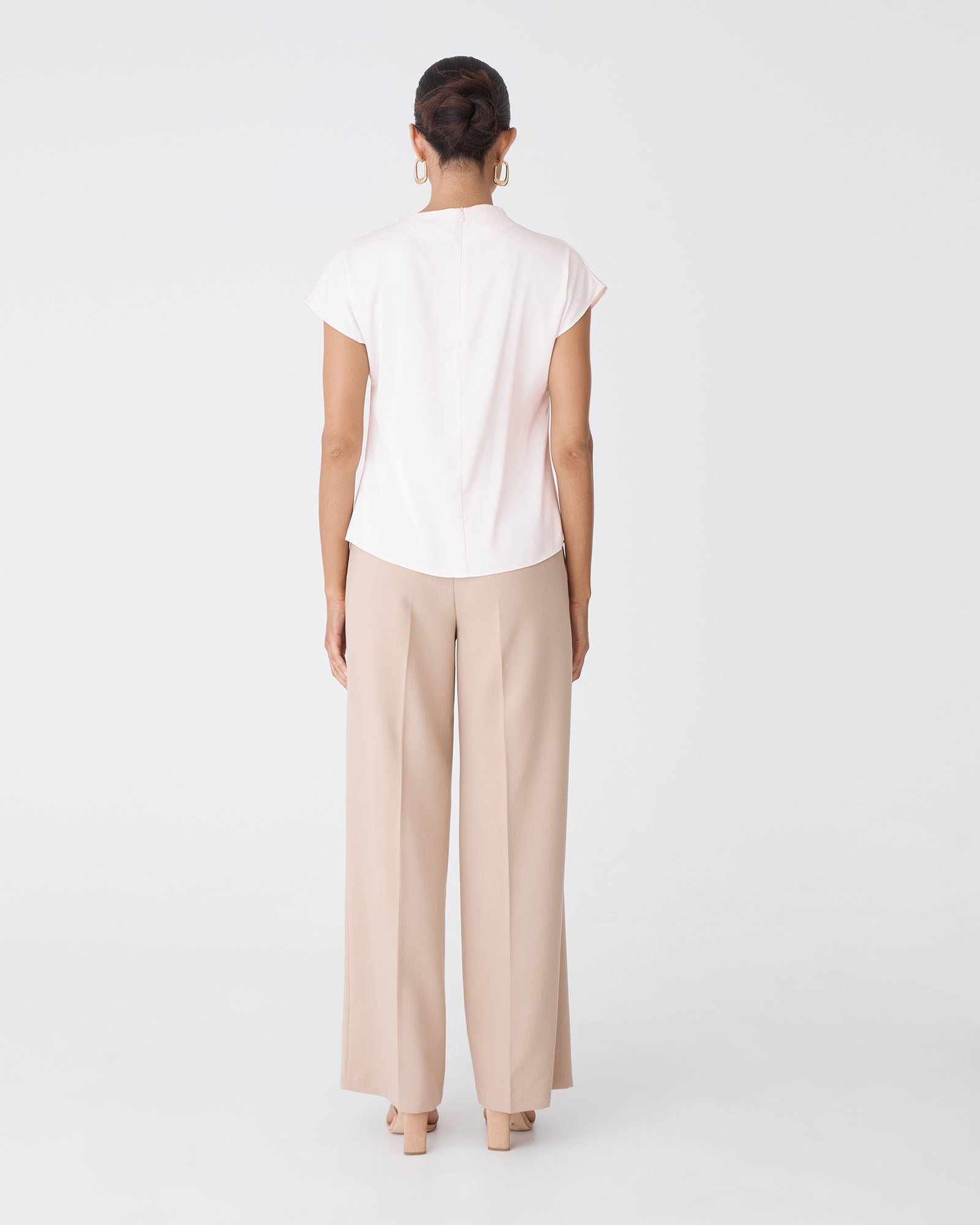 Zafina Pleated Draped Top