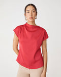 Zafina Pleated Draped Top