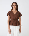 Bronte Cotton Drawstring Top