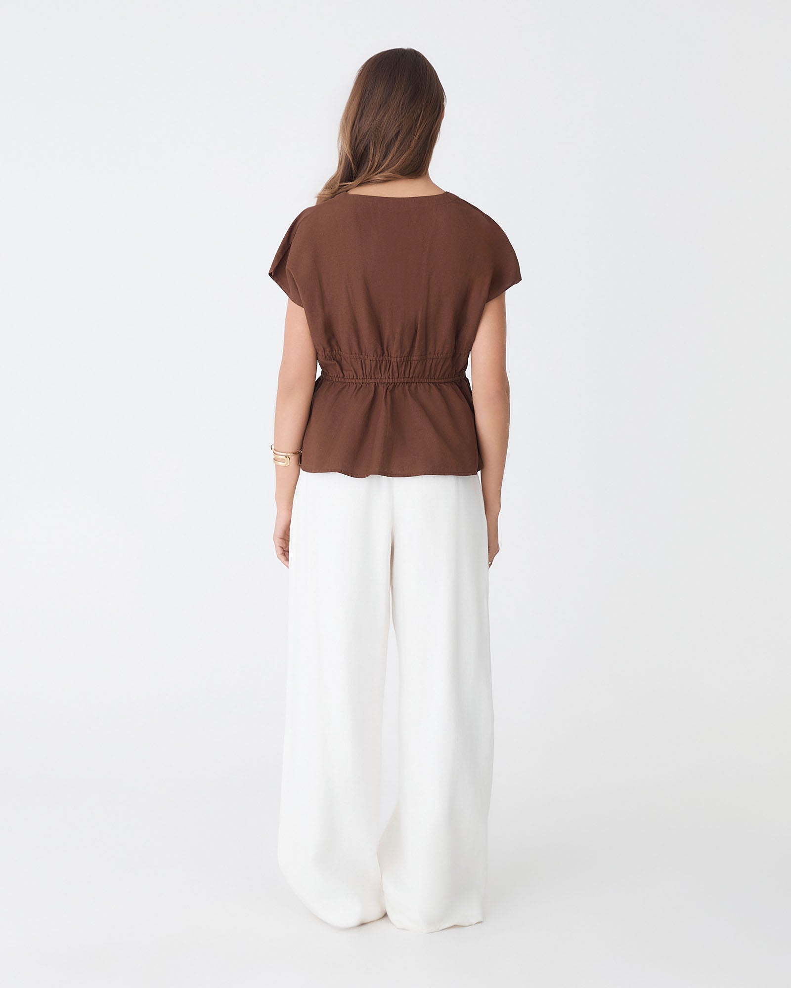Bronte Cotton Drawstring Top