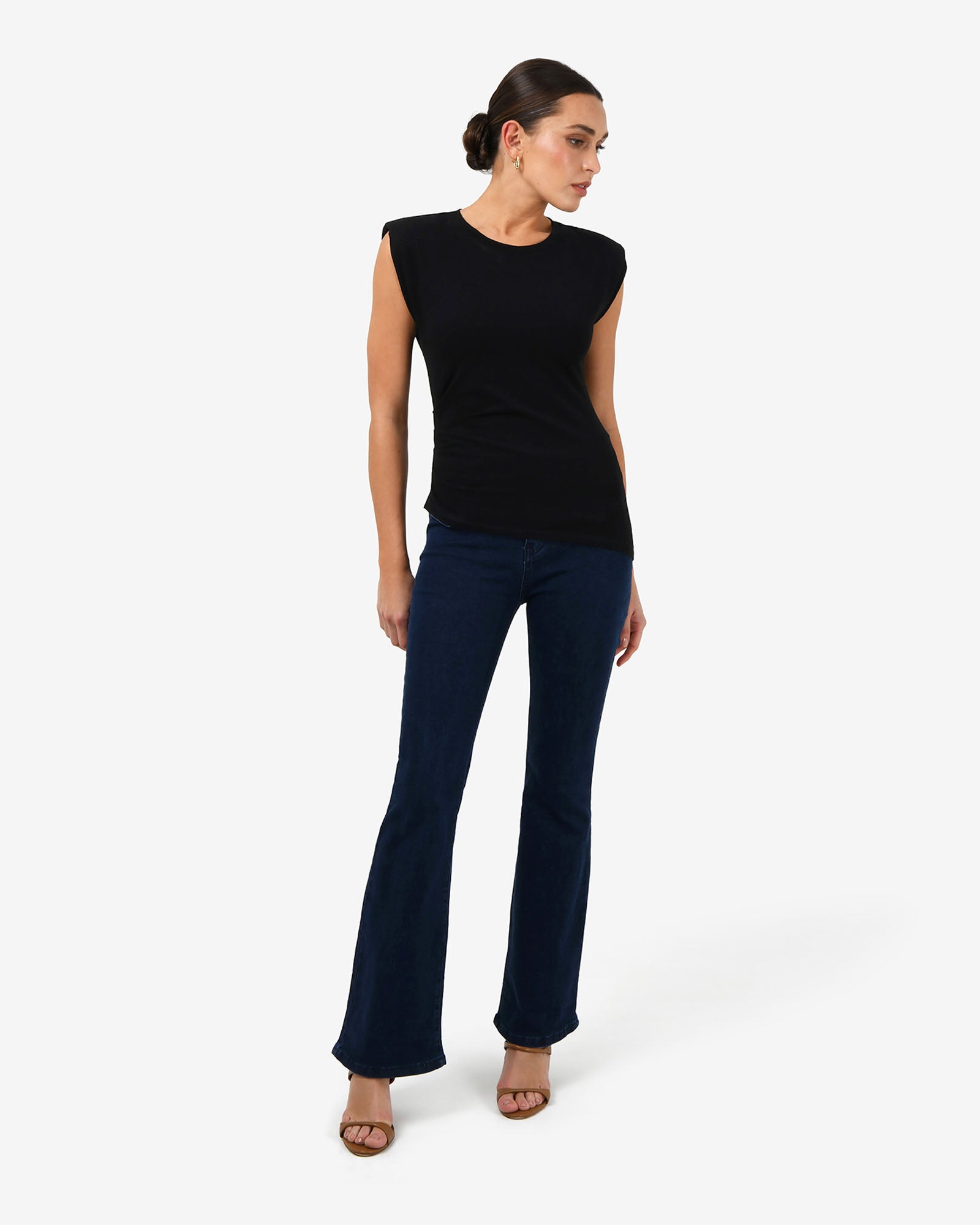Sarah Padded Ruched Jersey Top