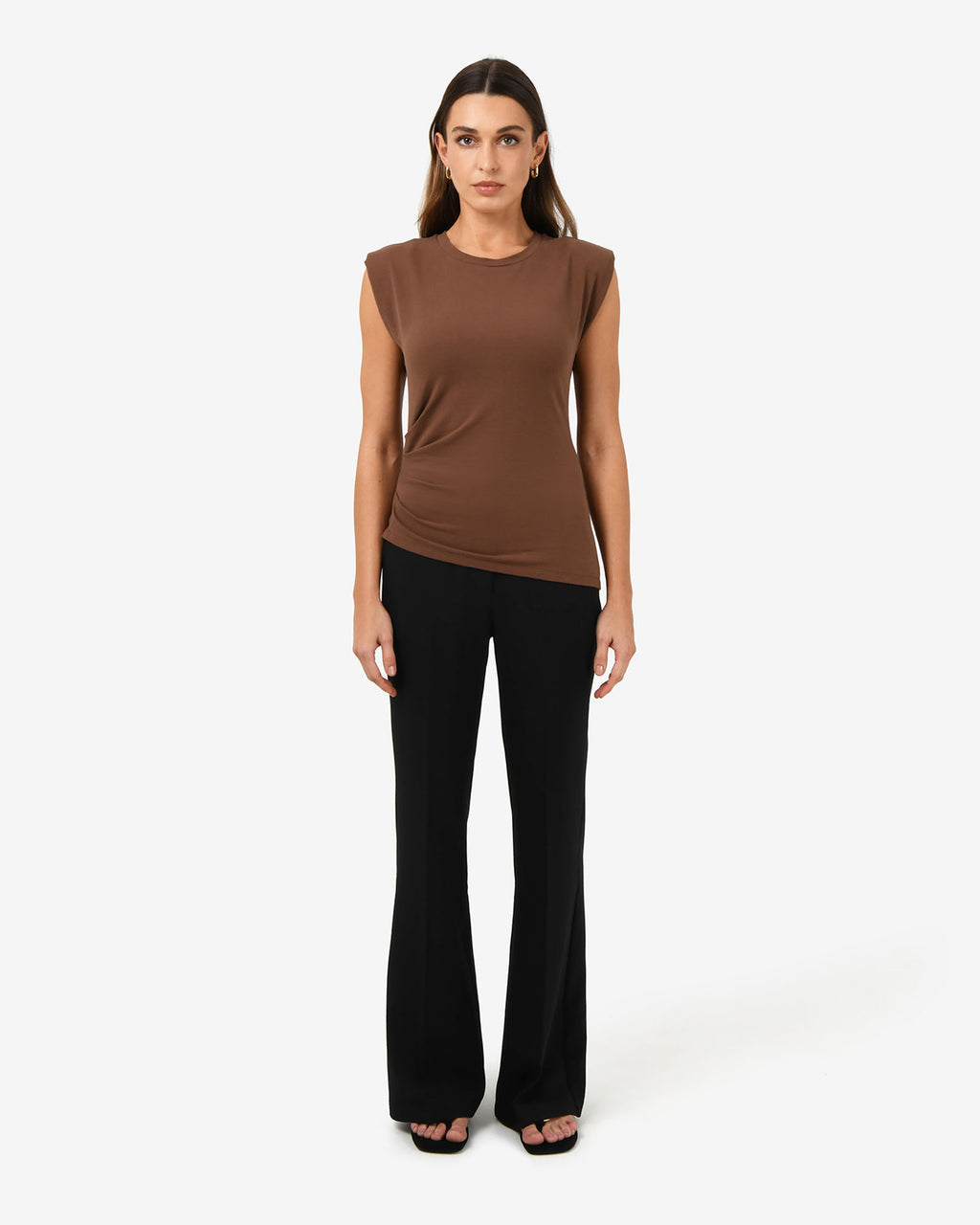 Sarah Padded Ruched Jersey Top