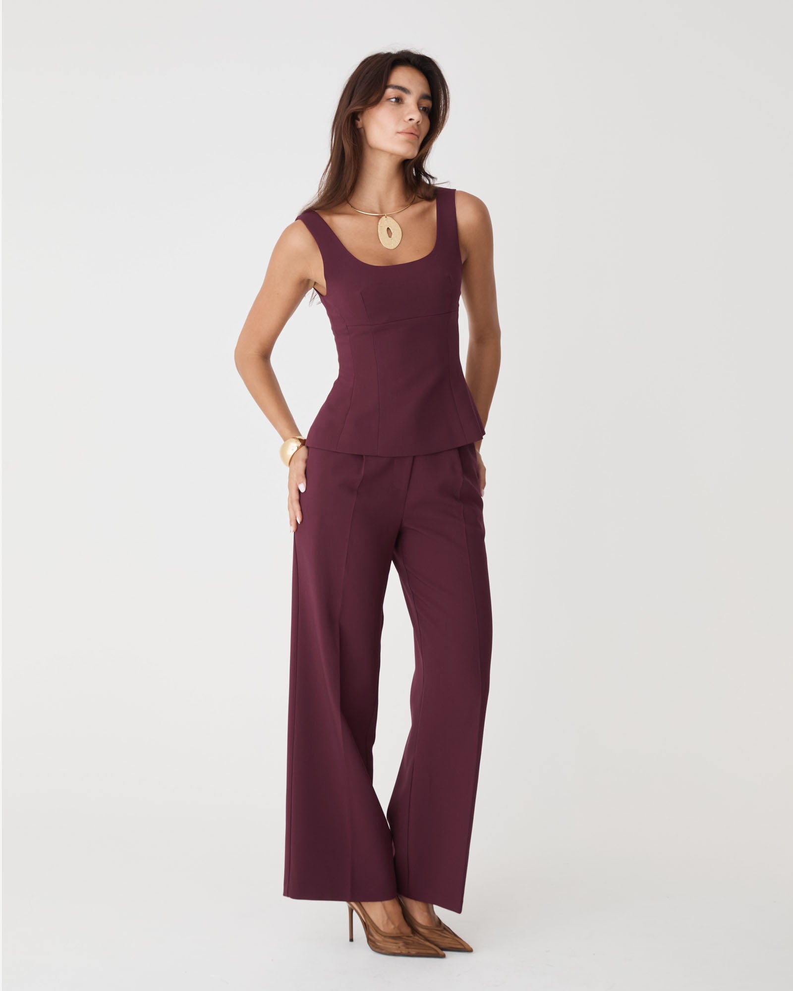 Nikki Peplum Top