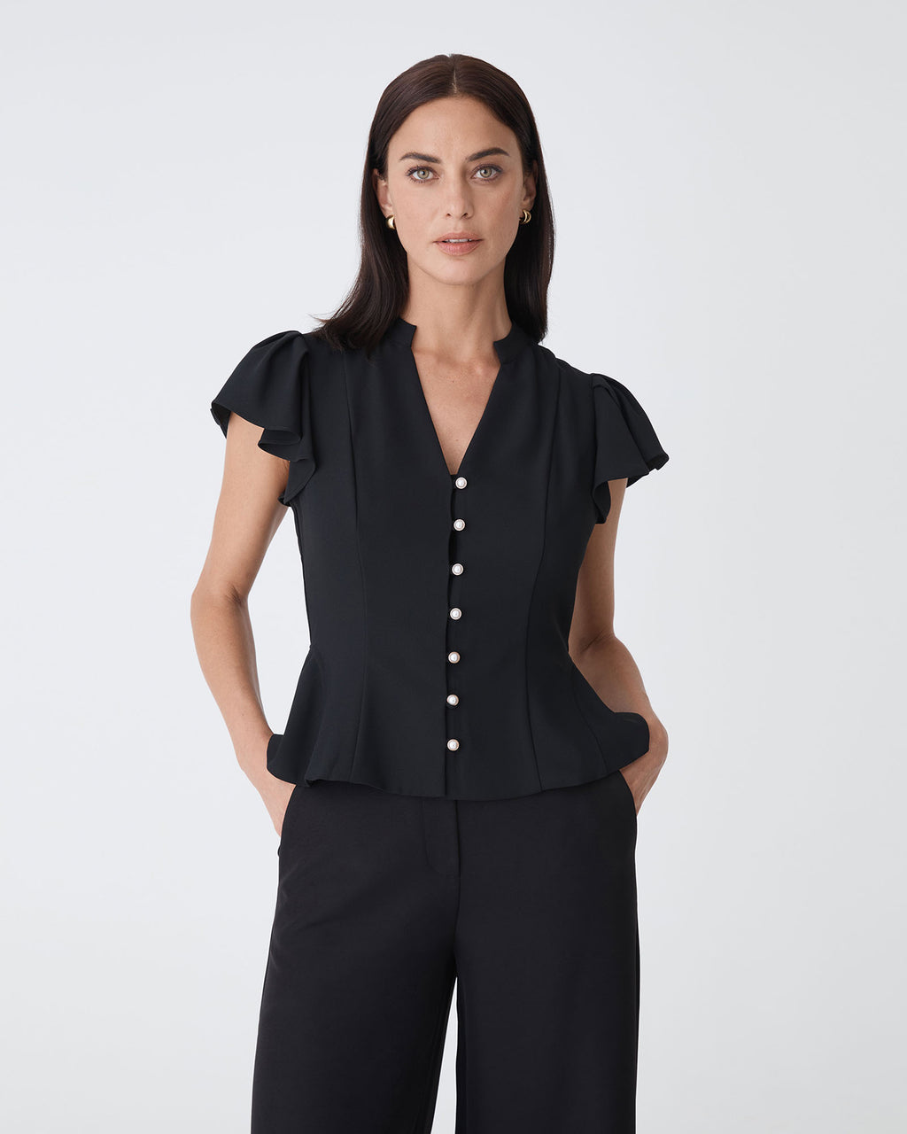 Carissa Gathered Sleeve Top