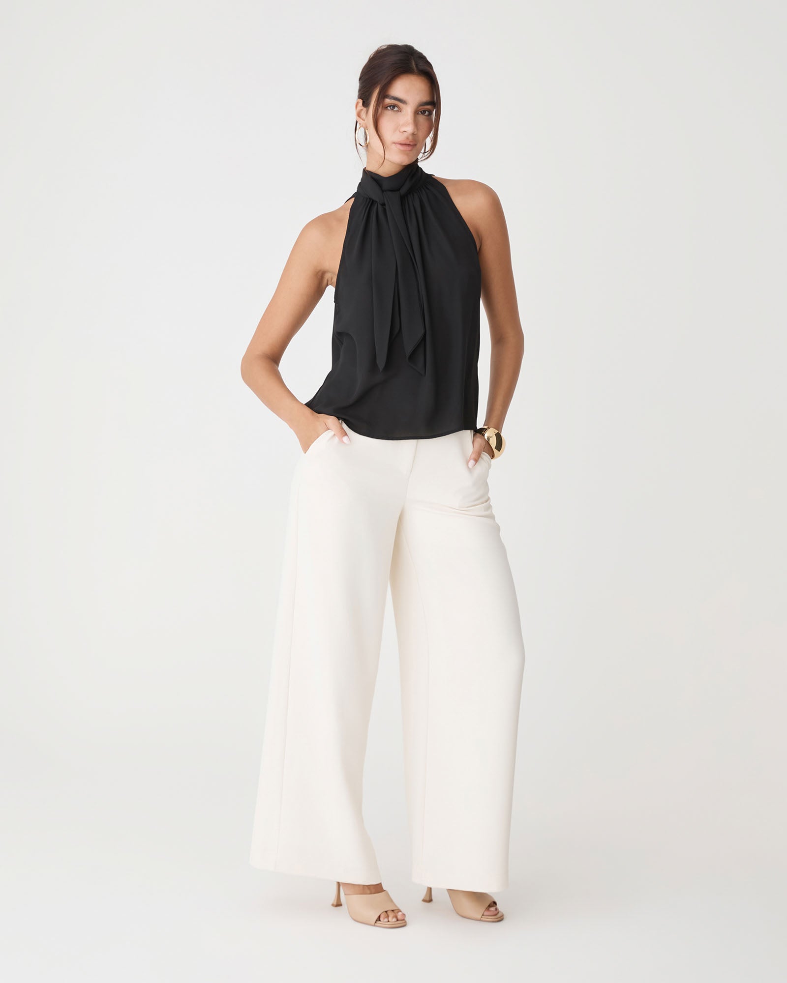 Shelby Draped Sleeveless Top