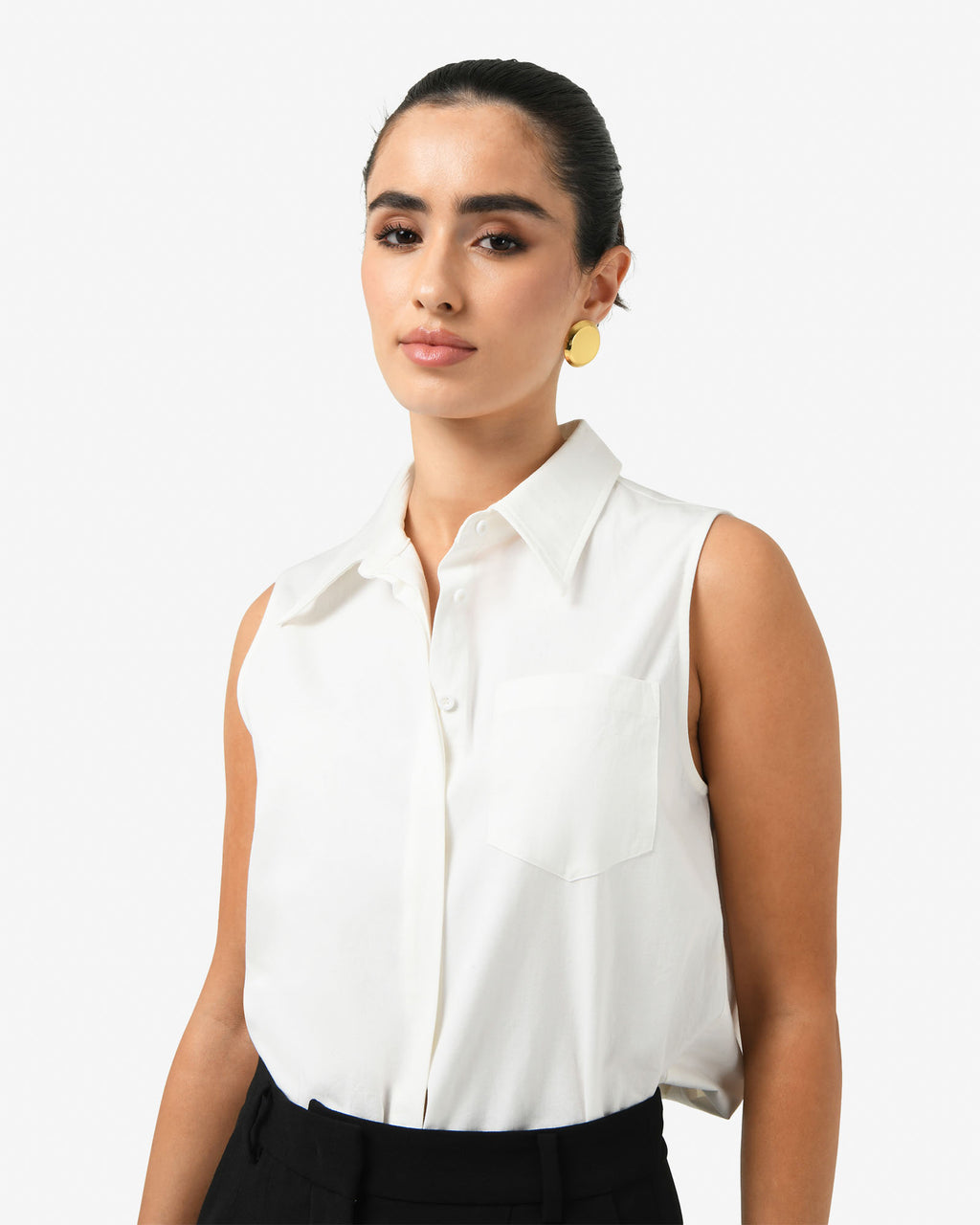 Kia Cotton Sleeveless Shirt
