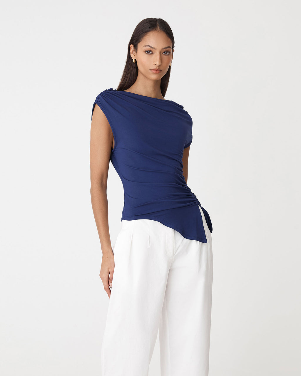 Keeley Bamboo Split Hem Top