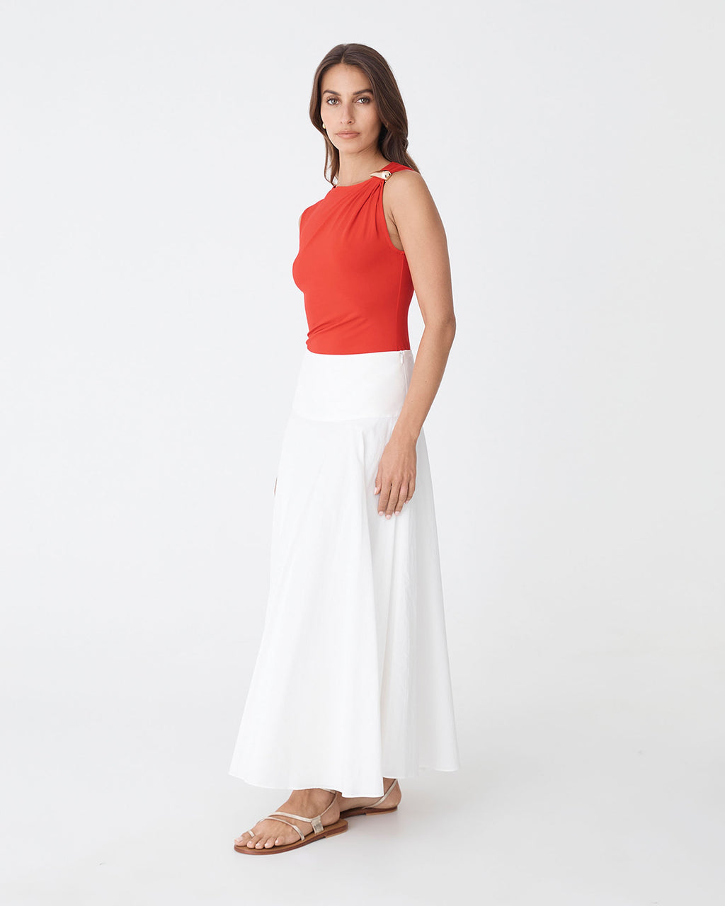 Kirsty Bamboo Ruched Top