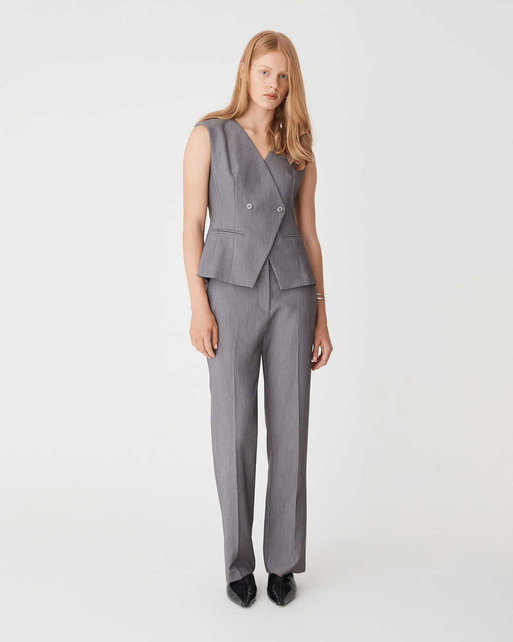 Nikki Collarless Vest