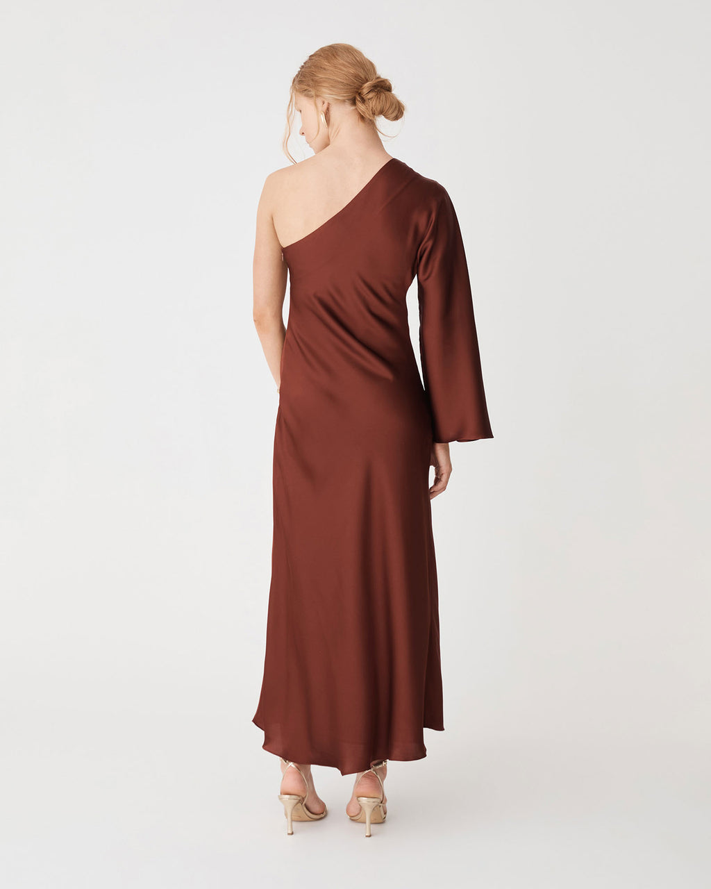 Cleo One Shoulder Satin Dress