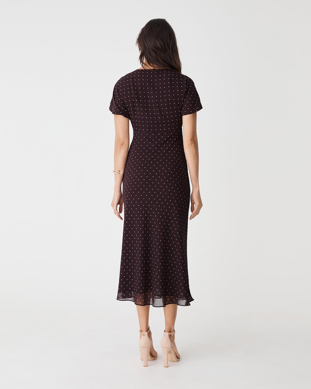 Elise V-Neck Bias Dress