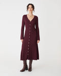 Danica V-Neck Rib Knit Dress
