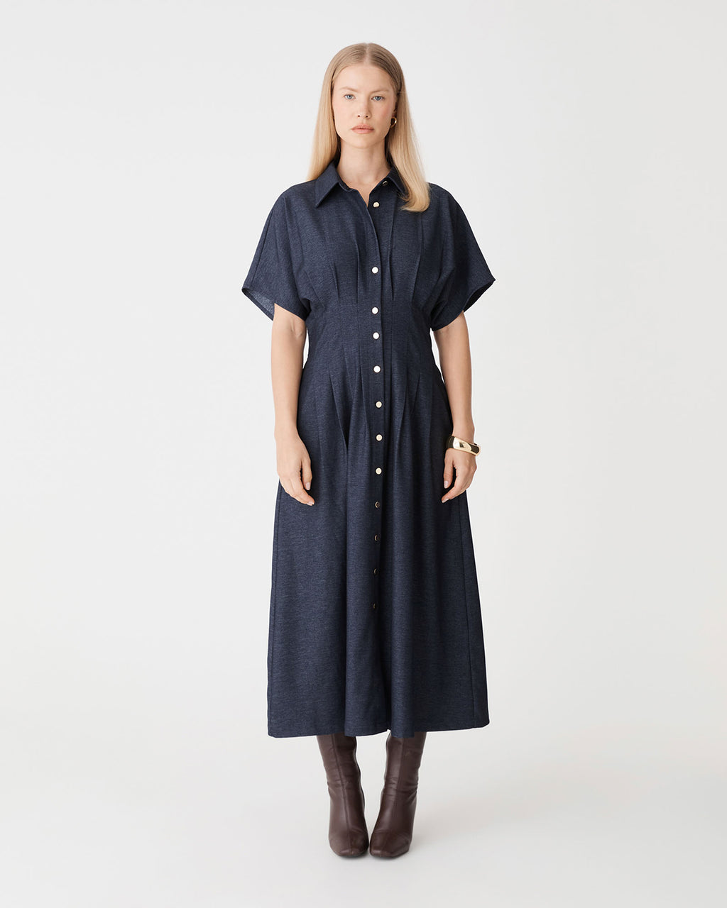 Gilda Pleat Waist Dress