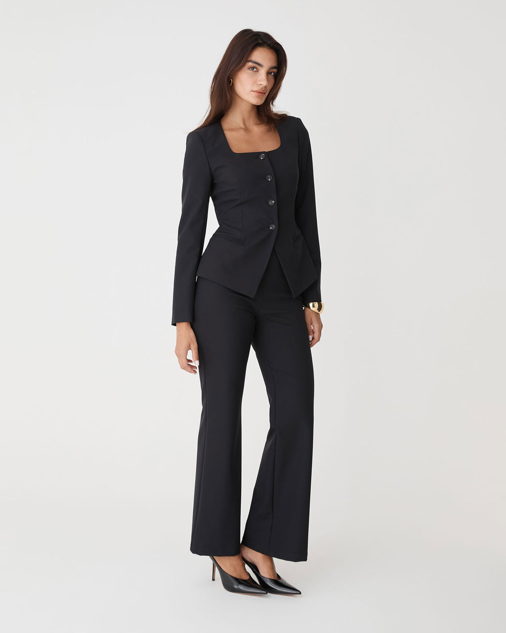Thea Scoop Neck Blazer