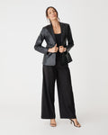 Shay Faux Leather Blazer