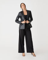 Shay Faux Leather Blazer