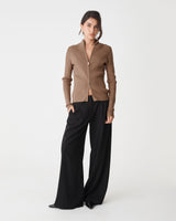 Blake Ribbed Zip Cardigan