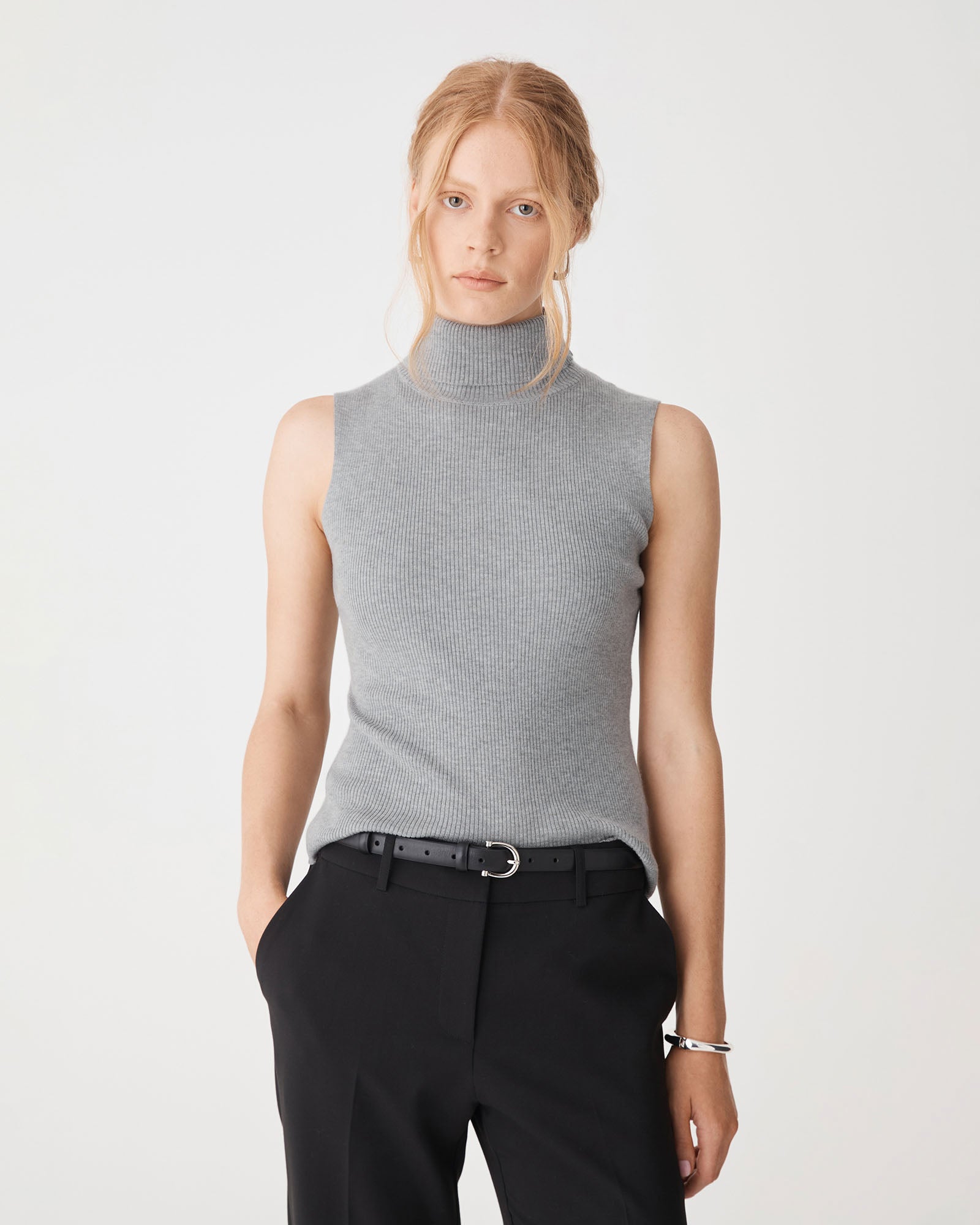 Suzie Turtleneck Rib Knit Top