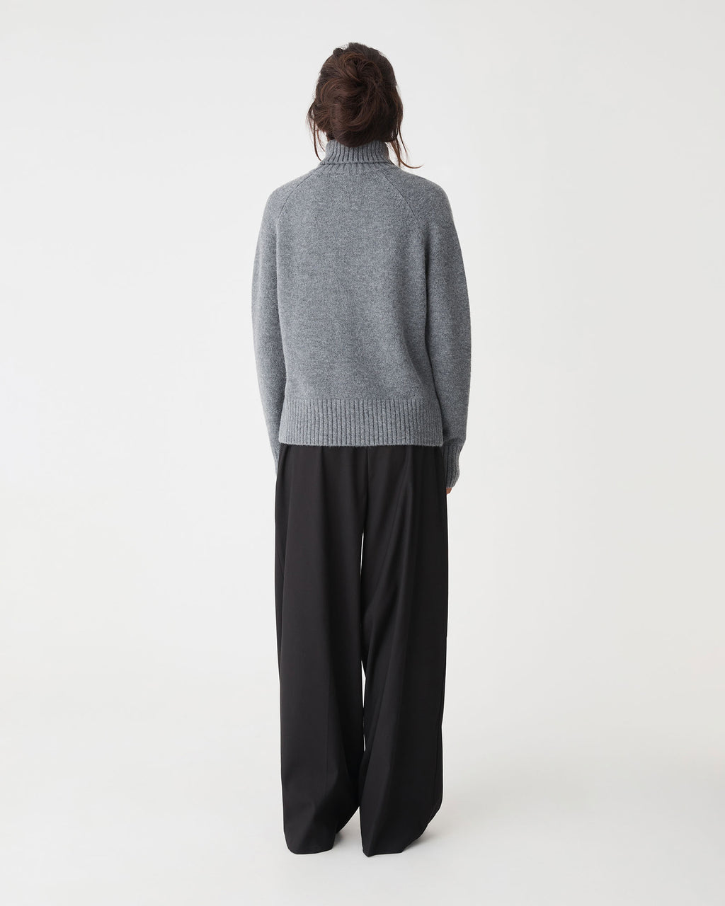 Jada Notch Hem Turtleneck Knit