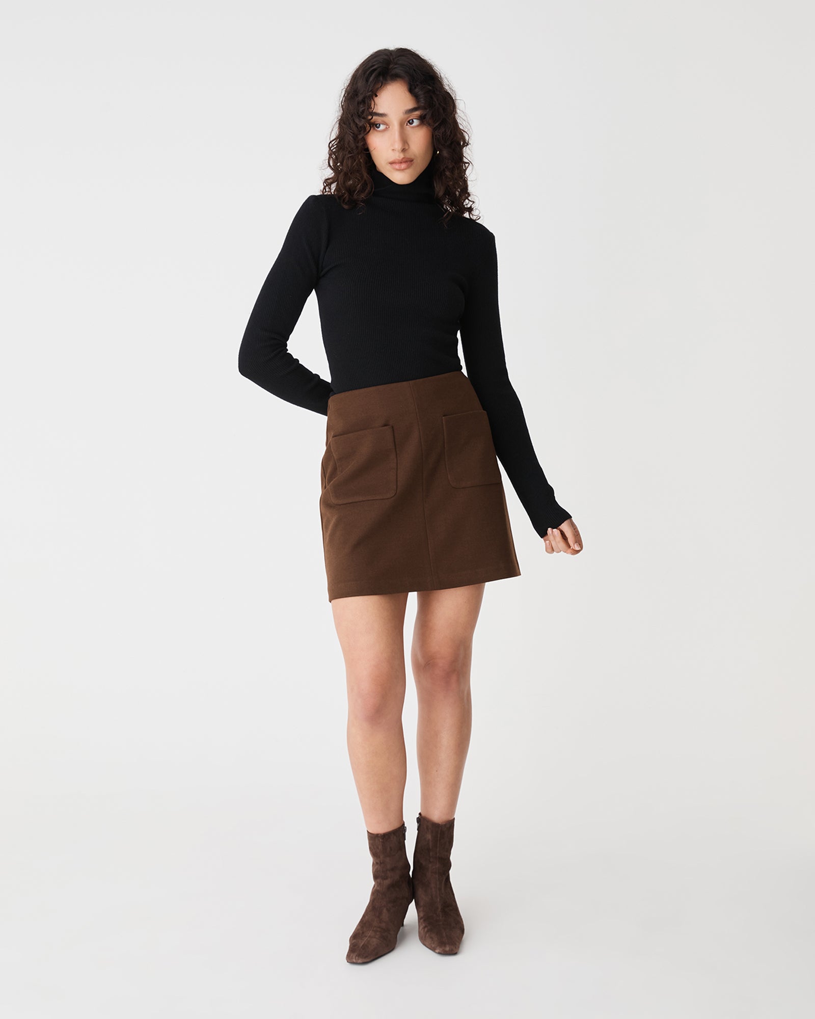 Ginny Ribbed Turtleneck Knit
