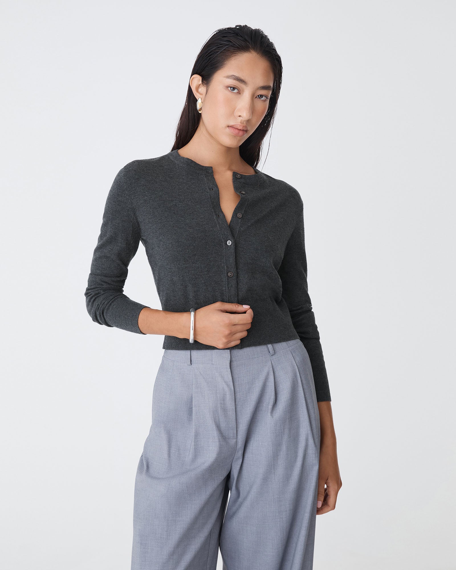 Cassie Crew Neck Cardigan