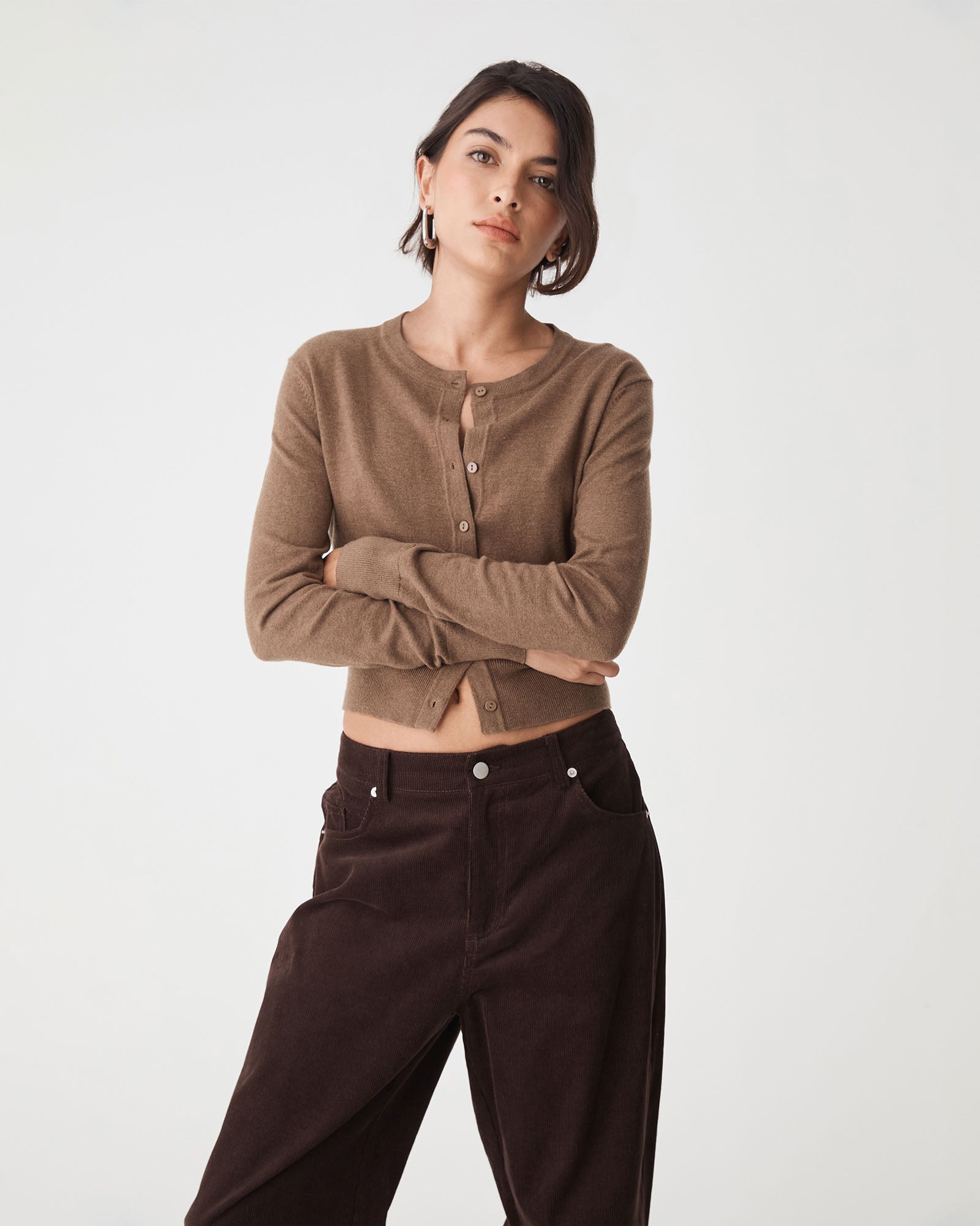 Cassie Crew Neck Cardigan