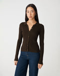 Bristol Collared Rib Cardigan