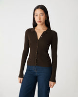 Bristol Collared Rib Cardigan