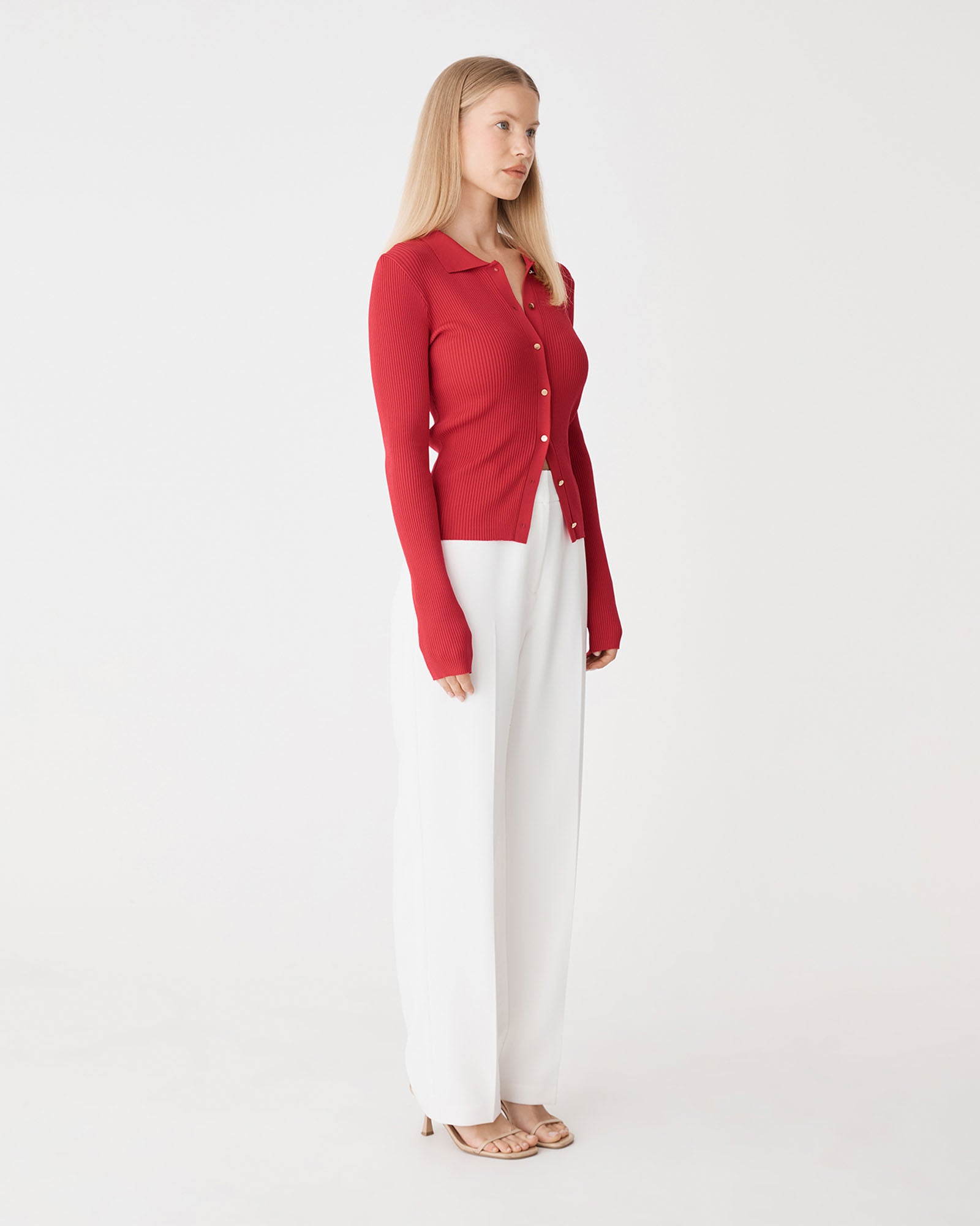 Bristol Collared Rib Cardigan