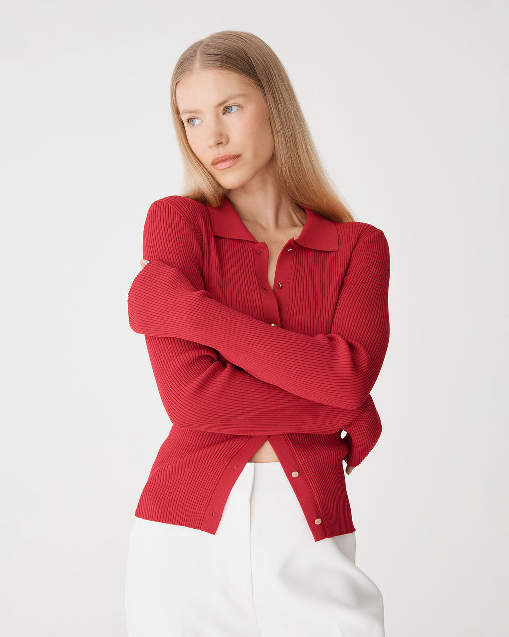 Bristol Collared Rib Cardigan