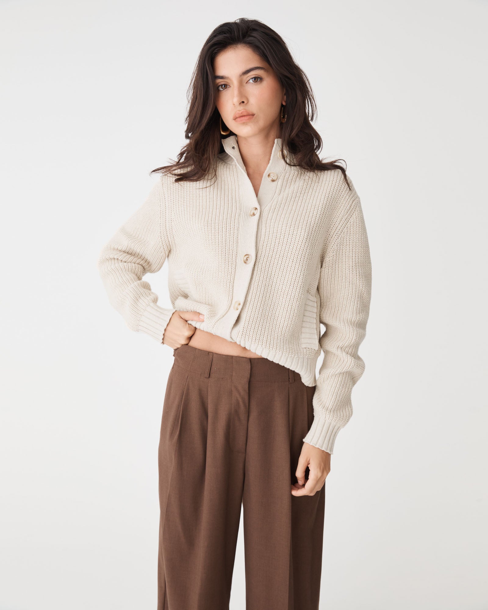 Petra Rib Knit Cardigan
