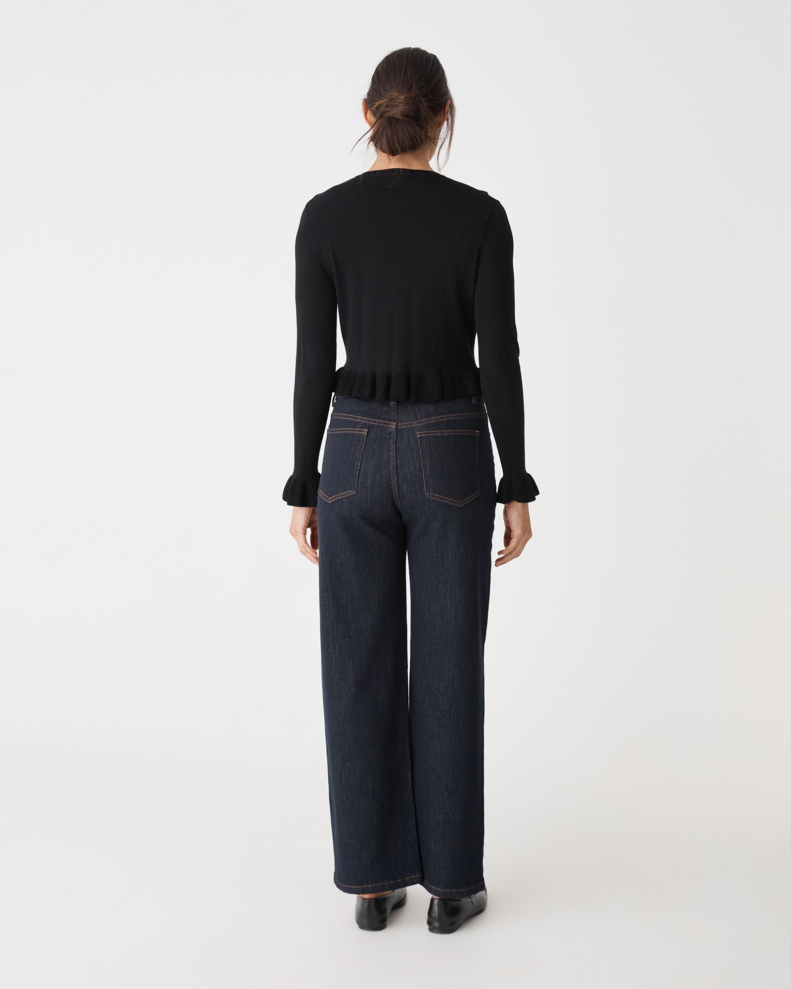 Daisy Tencel Frill Cardigan