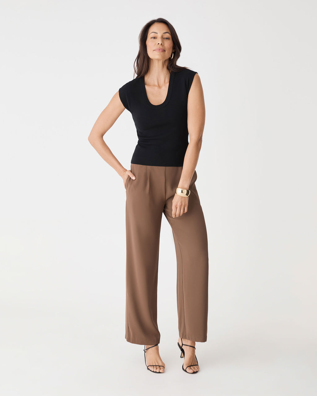 Laura Tencel Scoop Neck Knit