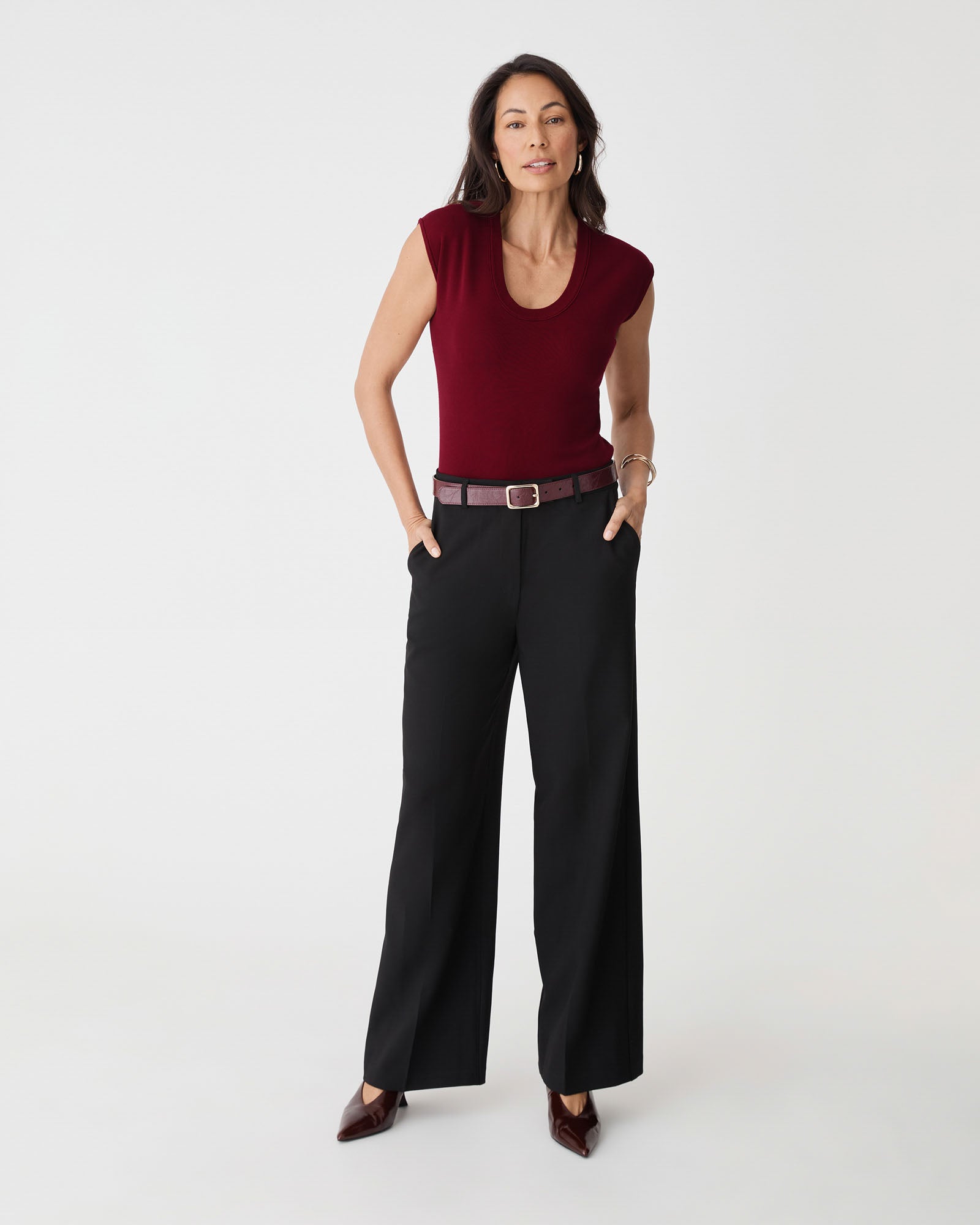 Laura Tencel Scoop Neck Knit