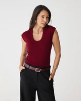 Laura Tencel Scoop Neck Knit
