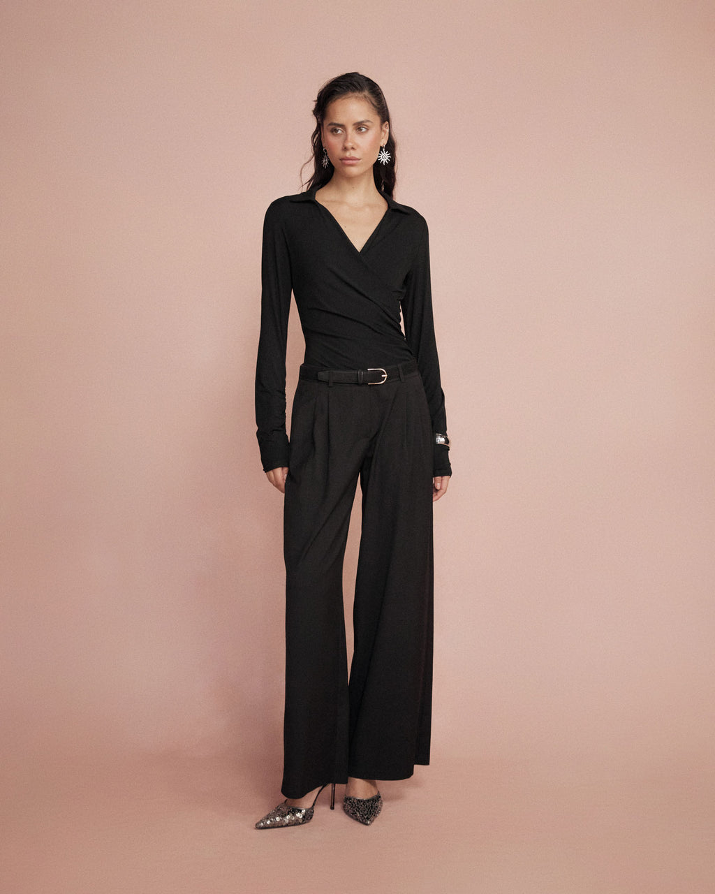 Arden Mid Rise Pleated Pants