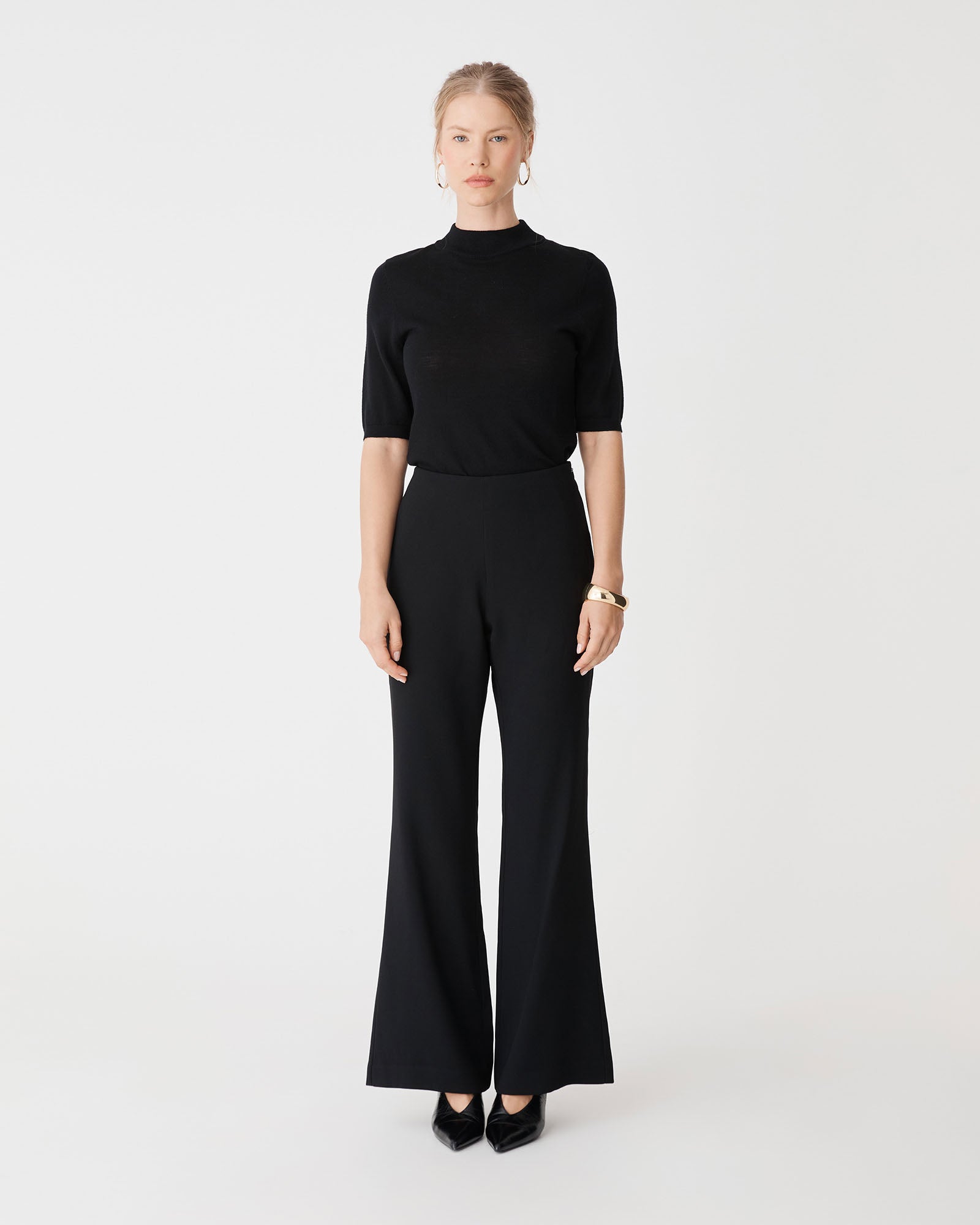 Kaitlyn Crepe Bootleg Pants