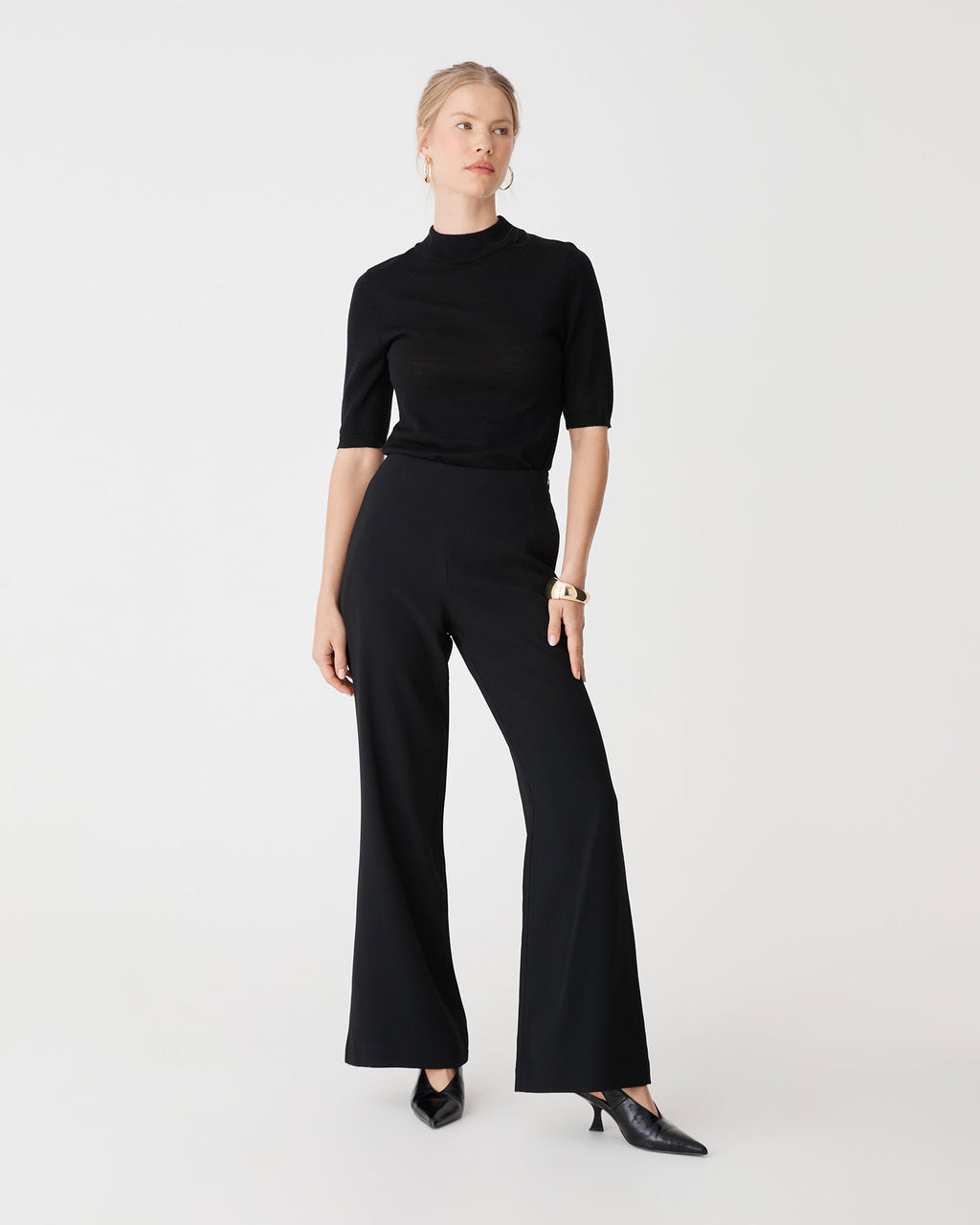 Kaitlyn Crepe Bootleg Pants