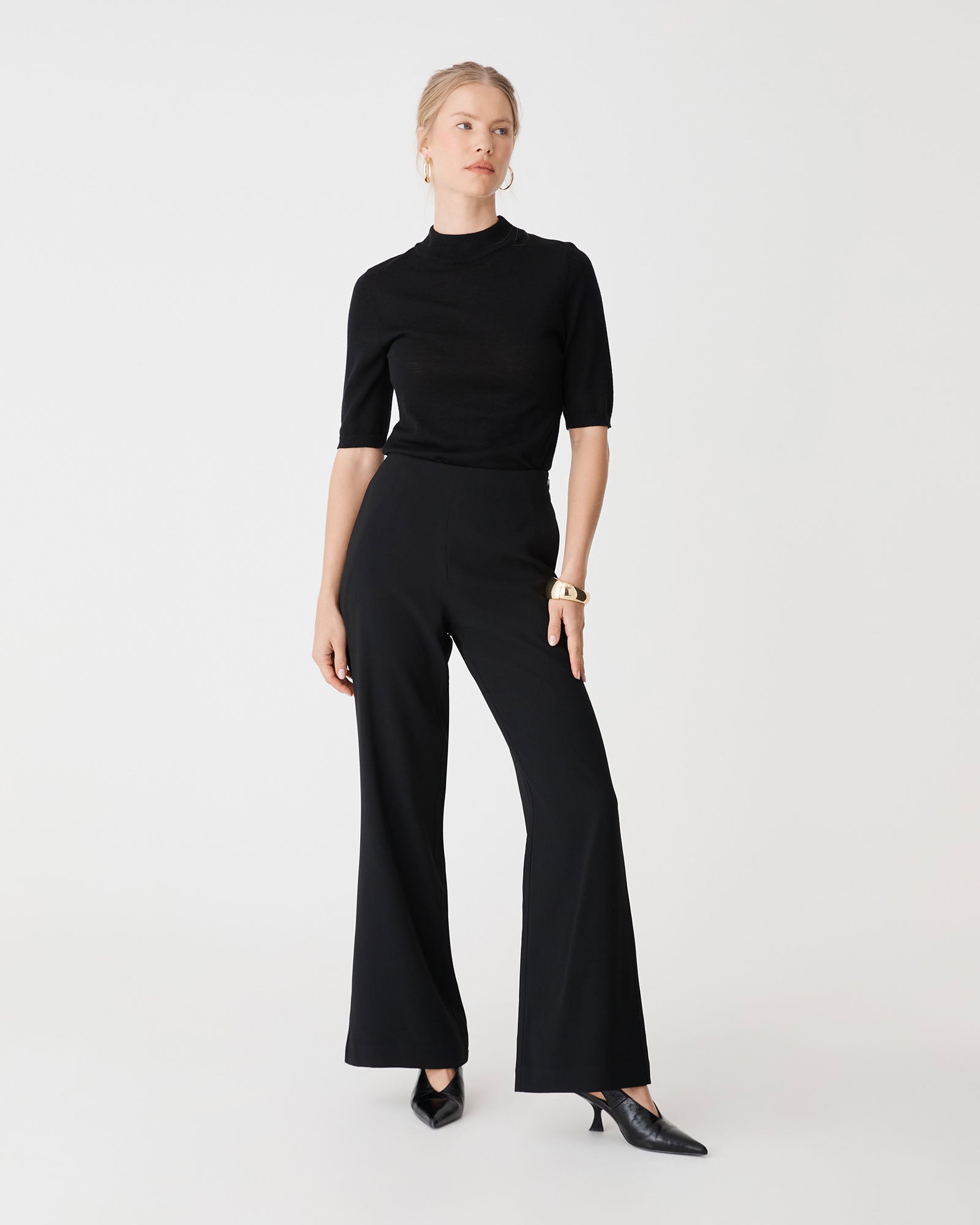 Kaitlyn Crepe Bootleg Pants
