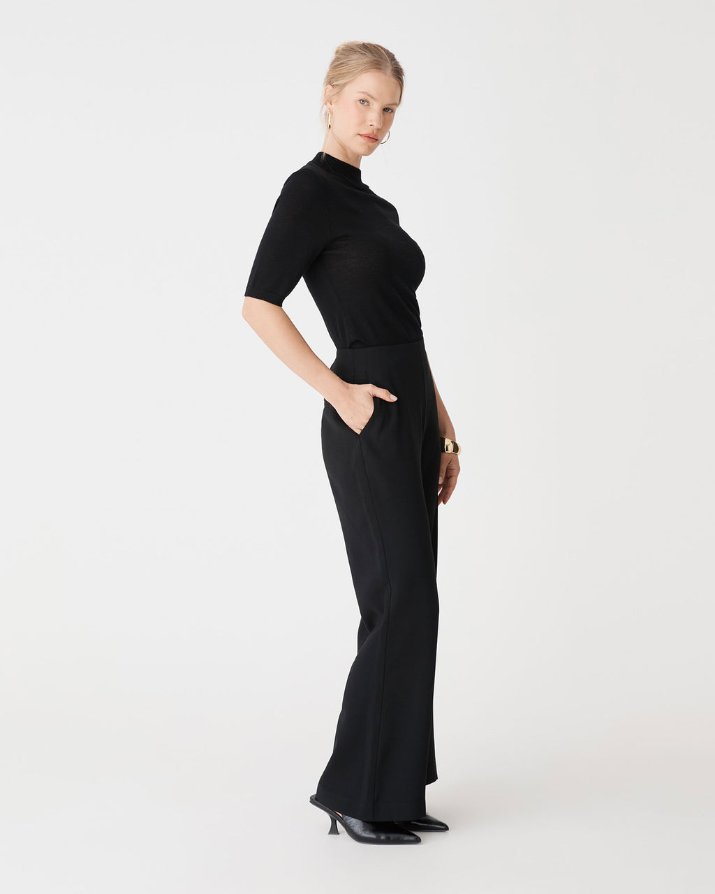 Kaitlyn Crepe Bootleg Pants