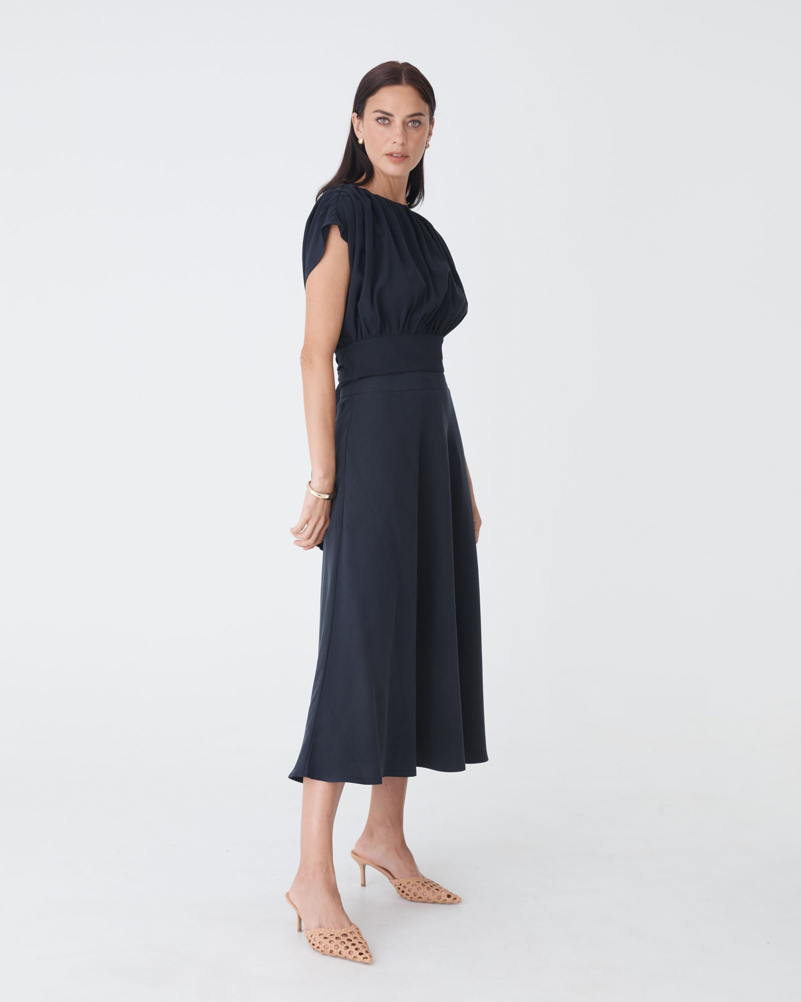 Goulbury A-Line Midi Skirt