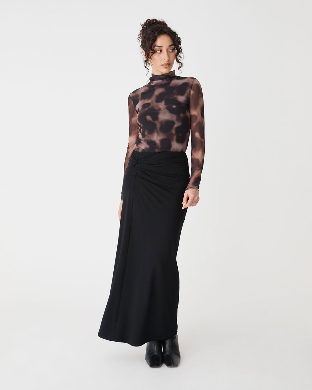 Dasha Ruched Bamboo Skirt
