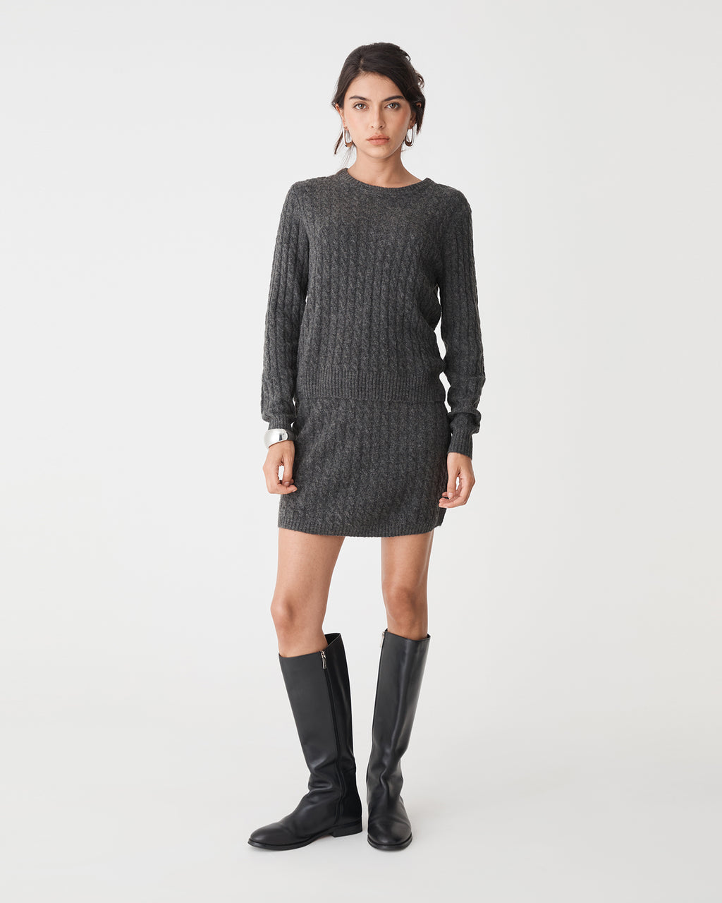 Andie Cable Knit Mini Skirt