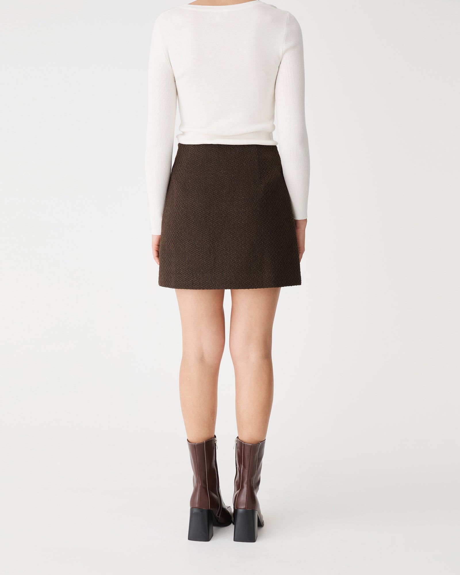 Aubery Tweed Mini Skirt