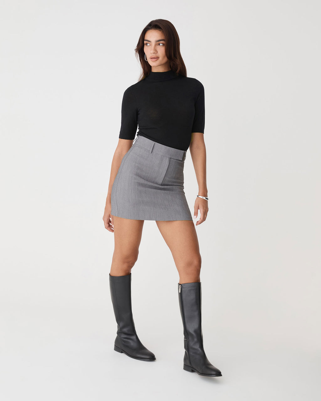 Nikki Straight Mini Skirt