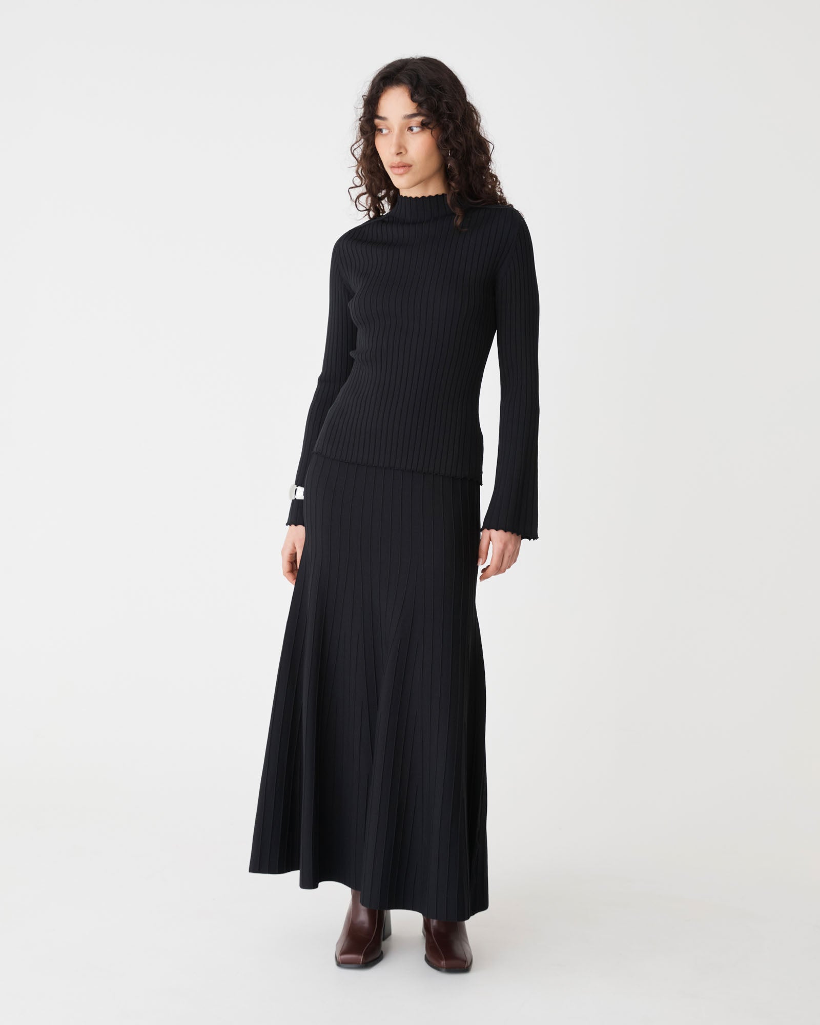 Nevaeh A-Line Knit Skirt