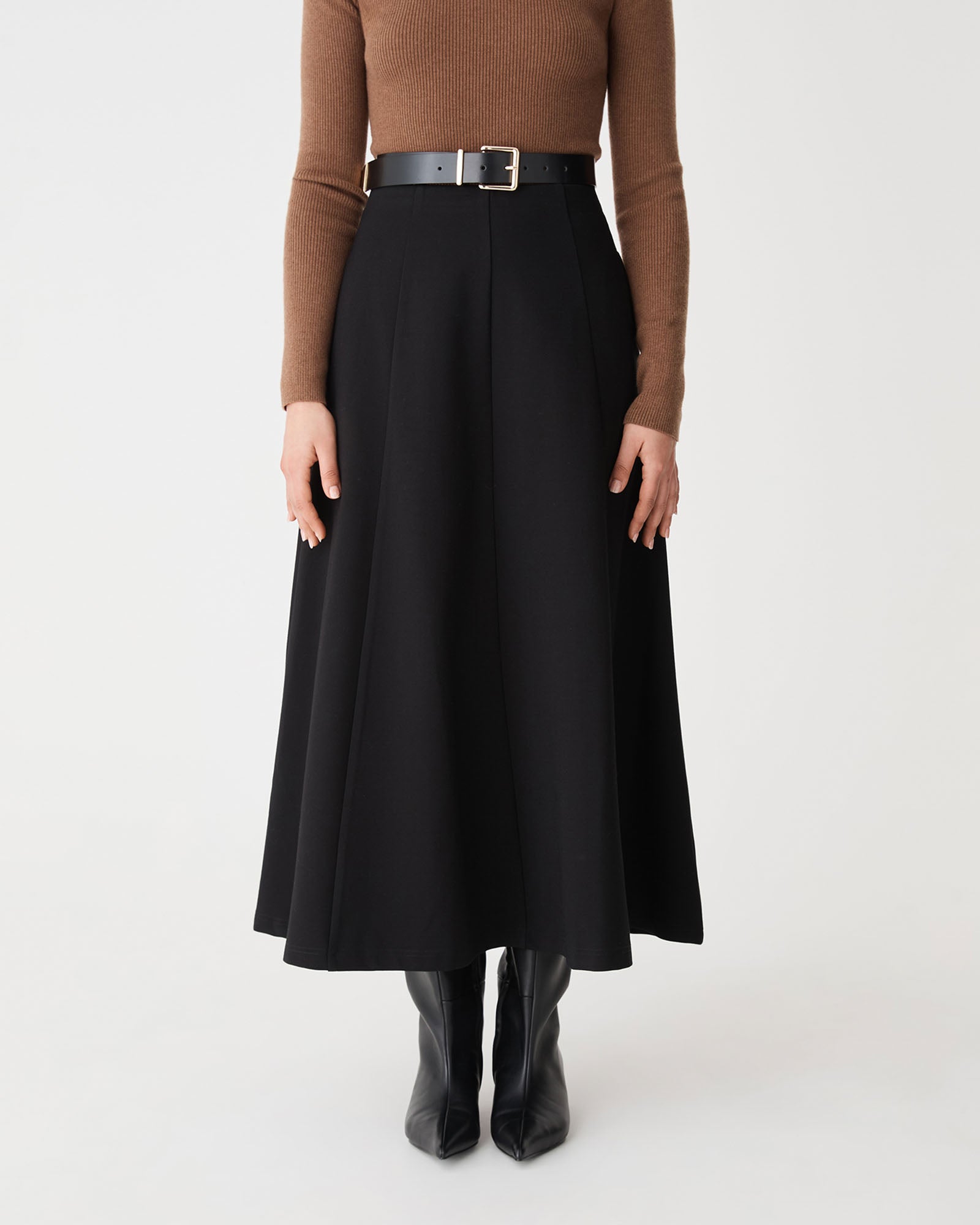 Janice A-Line Ponte Skirt