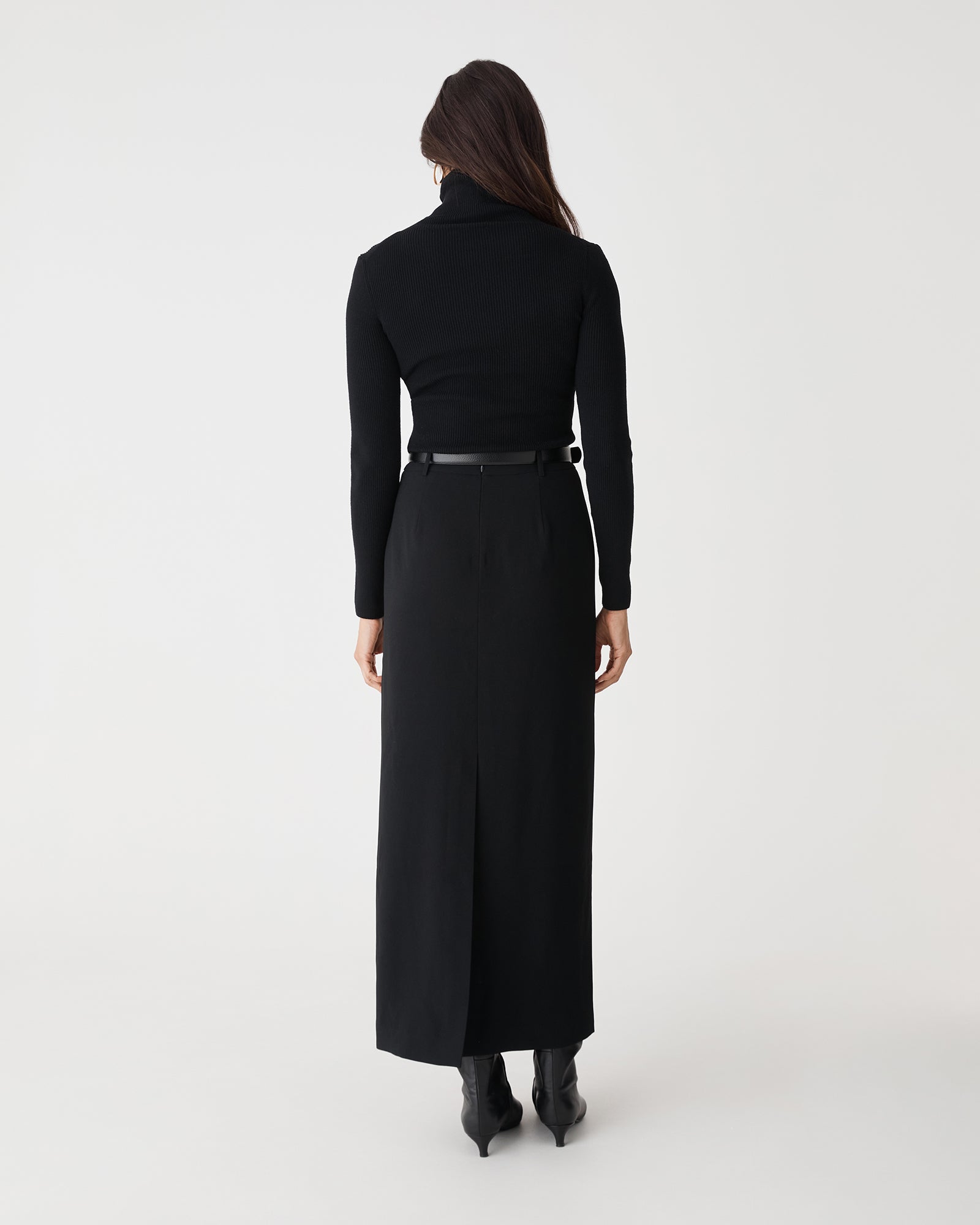 Kaitlyn Crepe Column Skirt