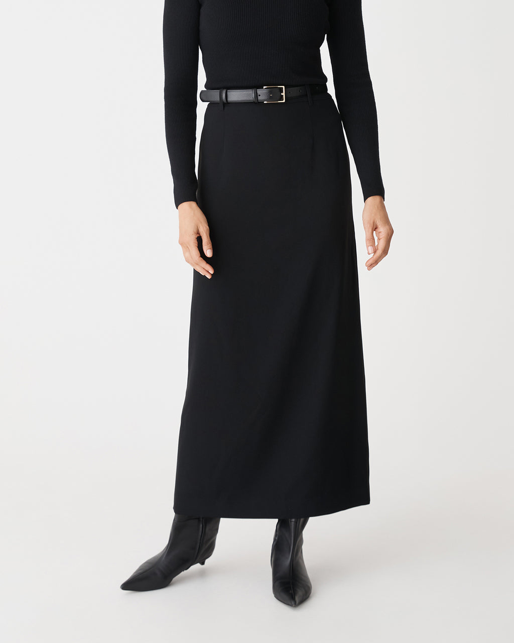 Kaitlyn Crepe Column Skirt